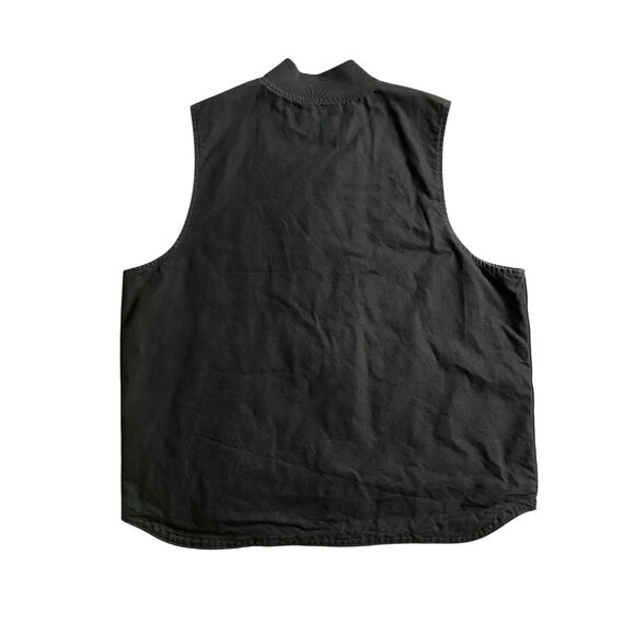 Carhartt Loose Fit Washed Duck Insulated Rib Collar Vest - Picture 3 of 3